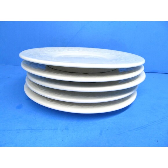 Tabletops Unlimited Battenburg Lace 6 1/4" Plates Saucers  Bundle of 5 - Picture 3 of 5